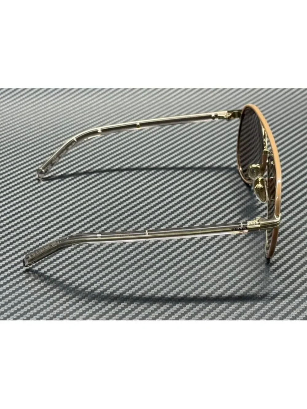 New PRADA Women Pale Gold Sunglasses 59-15-145